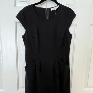 NWT LOFT Cap Sleeve Black Dress - Size 4